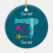 Gereedschappen voor haarstijlen keramisch ornament (Achterkant)