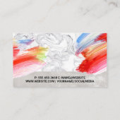 Gereedschappen voor haarstijlen | Kunstmatige Wate Visitekaartje (Achterkant)