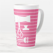 Gereedschappen voor haarstijlen latte mok (Rechterhoek)