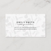 Gereedschappen voor haarstijlen met een Kiss Gold  Visitekaartje (Achterkant)