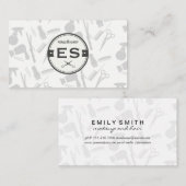 Gereedschappen voor haarstijlen met een Kiss Gold  Visitekaartje (Voorkant / Achterkant)