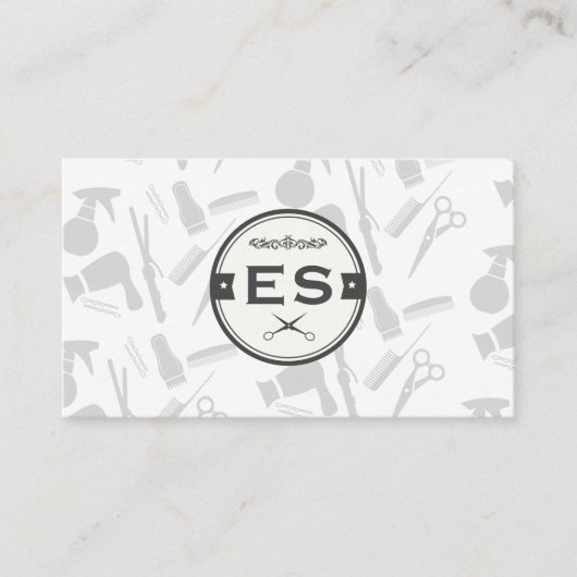 Gereedschappen voor haarstijlen met een Kiss Gold  Visitekaartje (Voorkant)