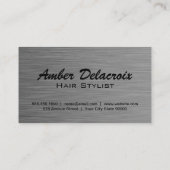 Gereedschappen voor haarstijlen | Metaalborstel Visitekaartje (Achterkant)