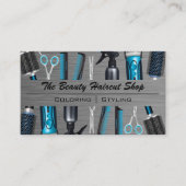 Gereedschappen voor haarstijlen | Metaalborstel Visitekaartje (Voorkant)