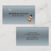 Gereedschappen voor haarstijlen | Metaalstructuur Visitekaartje (Voorkant / Achterkant)