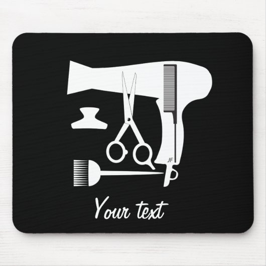 Gereedschappen voor haarstijlen muismat (Voorkant)