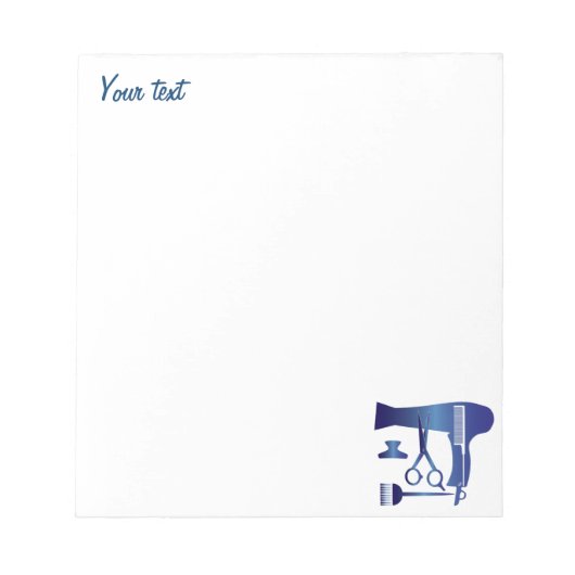 Gereedschappen voor haarstijlen notitieblok (Voorkant)