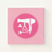 Gereedschappen voor haarstijlen notitieboek (Achterkant)