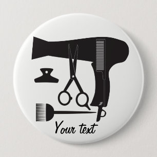 Gereedschappen voor haarstijlen ronde button 4,0 cm