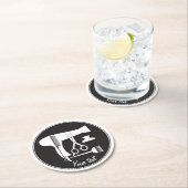 Gereedschappen voor haarstijlen ronde kartonnen onderzetter (Insitu)