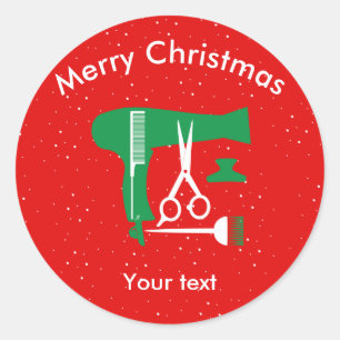 Gereedschappen voor haarstijlen ronde sticker