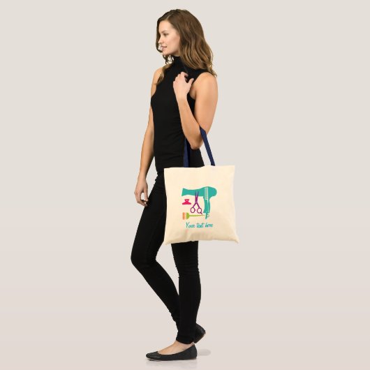 Gereedschappen voor haarstijlen tote bag (Voorkant (model))