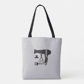 Gereedschappen voor haarstijlen tote bag (Achterkant)