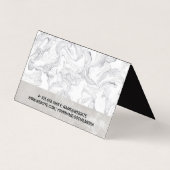 Gereedschappen voor haarstijlen visitekaartje (Achterkant)