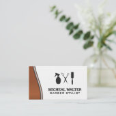 Gereedschappen voor haarstijlen visitekaartje (Staand voorkant)