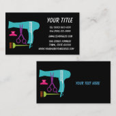 Gereedschappen voor haarstijlen visitekaartje (Voorkant / Achterkant)