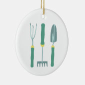 Gereedschappen voor tuinonderhoud keramisch ornament (Rechts)