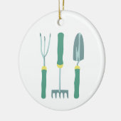 Gereedschappen voor tuinonderhoud keramisch ornament (Links)