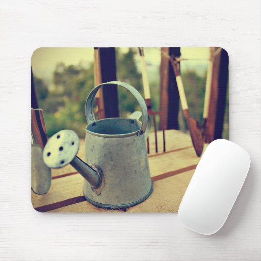 Gereedschappen voor tuinonderhoud muismat (Met muis)