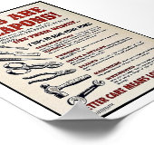 Gereedschappen zijn wapens! poster (Hoek)