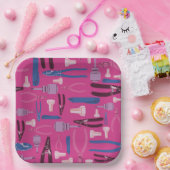 Gereedschapsconstructie Elektrische Partij, Meisje Papieren Bordje (Feest)