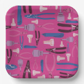 Gereedschapsconstructie Elektrische Partij, Meisje Papieren Bordje (Voorkant)