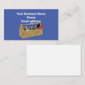 Gereedschapsdoos met gereedschap visitekaartje (Voorkant / Achterkant)