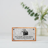 Gereedschapskist | Betonschroeven voor hout en met Visitekaartje (Staand voorkant)