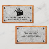 Gereedschapskist | Betonschroeven voor hout en met Visitekaartje (Voorkant / Achterkant)