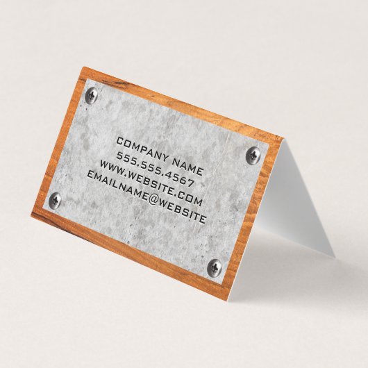 Gereedschapskist | Betonschroeven voor hout en met Visitekaartje (Achterkant)