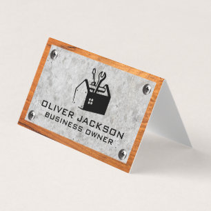 Gereedschapskist   Betonschroeven voor hout en met Visitekaartje