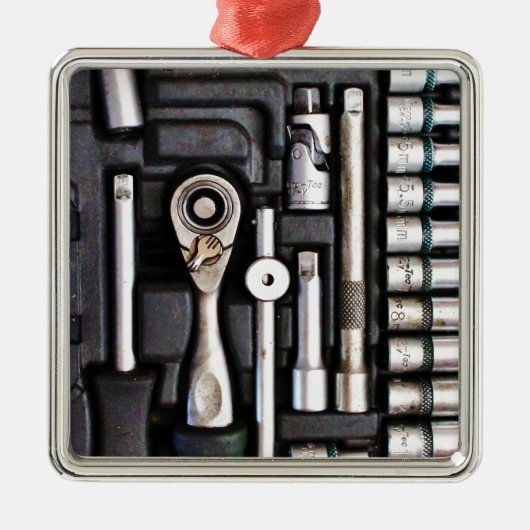Gereedschapskist Handyman Tools Metalen Ornament (Voorkant)