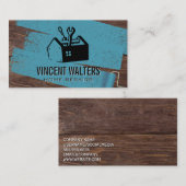 Gereedschapskist reparatie | Schilder roller | Hou Visitekaartje (Voorkant / Achterkant)