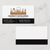 gereedschapskist | timmerwerk visitekaartje (Voorkant / Achterkant)