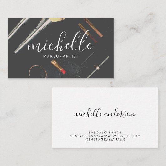 Gereedschapskit Makeup Visitekaartje (Voorkant / Achterkant)