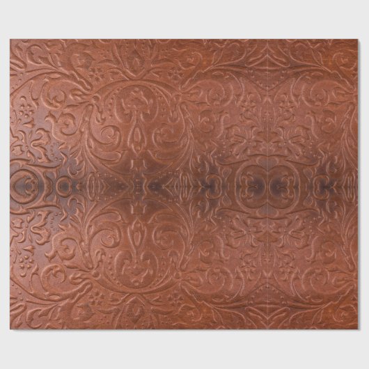 Gereedschapsleer Westerne Cowboy natuurlijke stijl Cadeaupapier (Vlak)