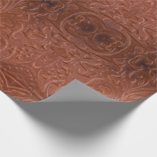 Gereedschapsleer Westerne Cowboy natuurlijke stijl Cadeaupapier (Hoek)