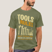 Gereedschapsregels - Handyman Mechanic Tool Cadeau T-shirt (Voorkant)