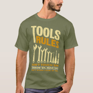 Gereedschapsregels - Handyman Mechanic Tool Cadeau T-shirt