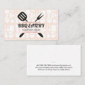 Gereedschapsrestaurant | Barbecue | Chef-kok Visitekaartje (Voorkant / Achterkant)
