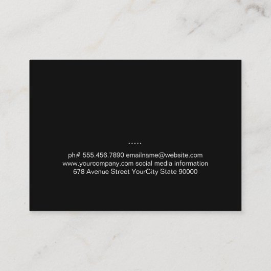 Gereedschapsrestaurant Visitekaartje (Achterkant)