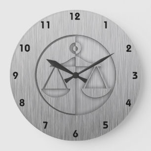 Gereedschapsschalen voor geborsteld metaal grote klok