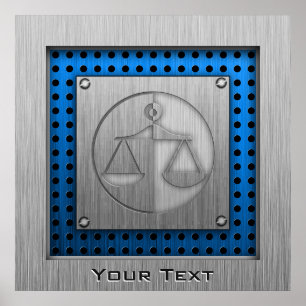 Gereedschapsschalen voor geborsteld metaal poster