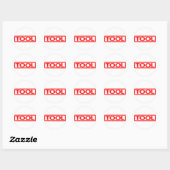 Gereedschapsstempel Ronde Sticker (Vel)