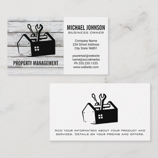 Gereedschapsvak | Hardwarecarpentry Visitekaartje (Voorkant / Achterkant)