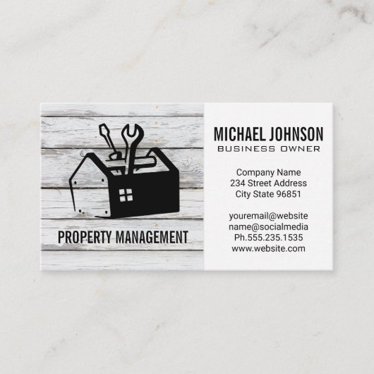 Gereedschapsvak | Hardwarecarpentry Visitekaartje (Voorkant)