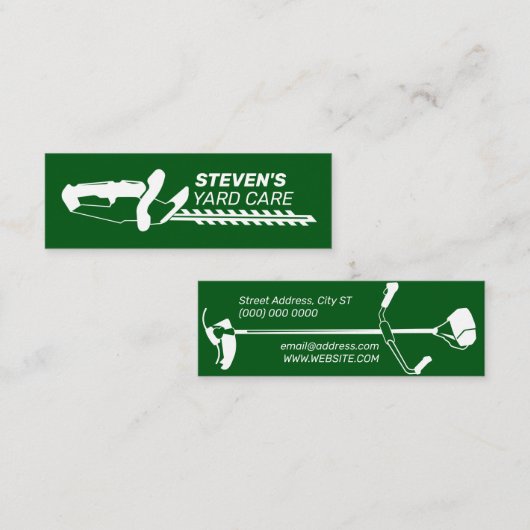 Gereedschapswerktuigen geïnspireerd professioneel mini visitekaartje (Voorkant / Achterkant)