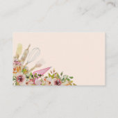 Gereedschapswerktuigen voor bakkerijen visitekaartje (Achterkant)