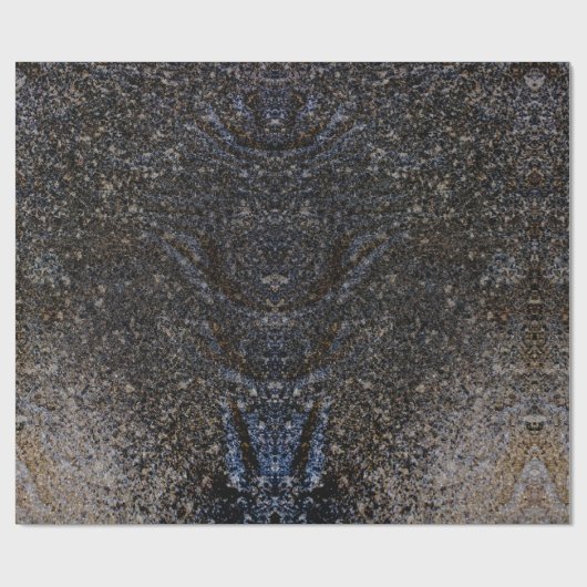 Gereflecteerd door Starry Nightsky Cadeaupapier (Vlak)