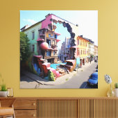 gereflecteerd spectrum canvas afdruk (Insitu (Woonkamer))